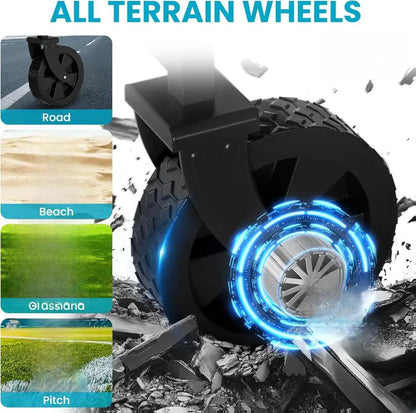 💪Heavy Duty Collapsible Wagon with Tailgate | 350lbs Capacity Utility Cart