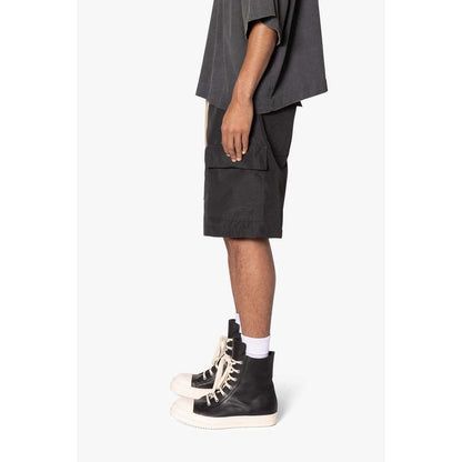 Rave Double Cargo Shorts - Black