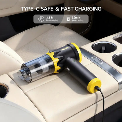 20KPa Wireless Car Vacuum | 4-in-1 Portable | Type-C Fast Charging