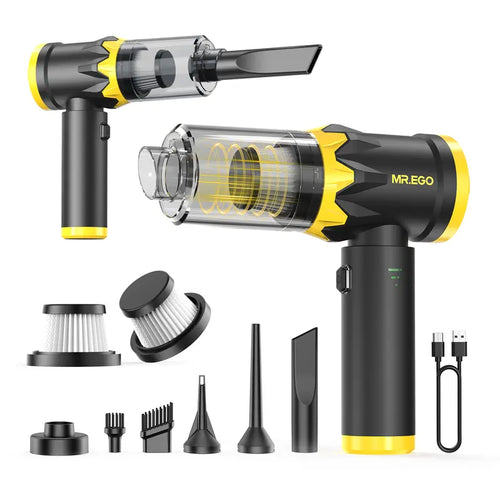 20KPa Wireless Car Vacuum | 4-in-1 Portable | Type-C Fast Charging