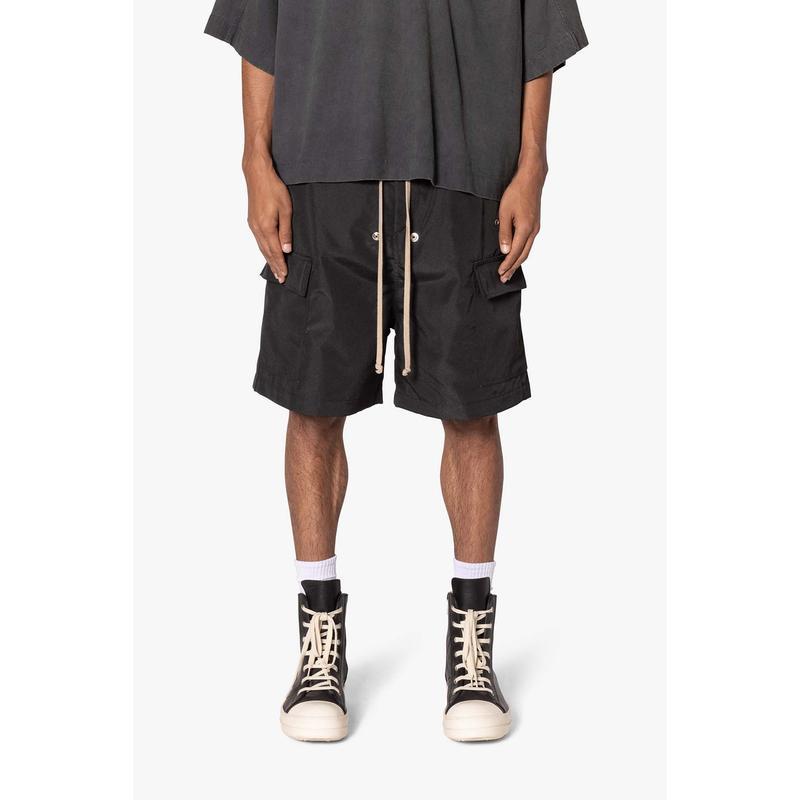 Rave Double Cargo Shorts - Black