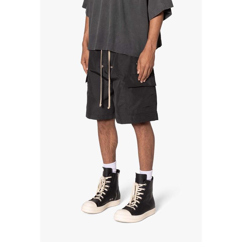 Rave Double Cargo Shorts - Black